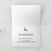 鹿と明メリーるい写真グリーティングカード シーズンカード (内部)