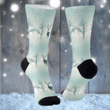 鹿と木のパターン