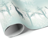 鹿と木のパターン ラッピングペーパー (ロールコーナー)
