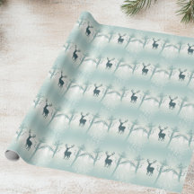 鹿と木のパターン