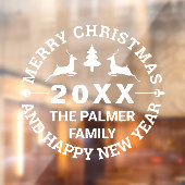 鹿と木メリークリスマスの名前を追加 ウィンドウサイン (シート2)