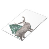 鹿と松の木のノート ノートパッド (アングル)