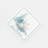 鹿と松の木 スタンダードランチョンナプキン (角)