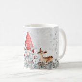 鹿と格言クリスマスコーヒーマグ コーヒーマグカップ (正面右)