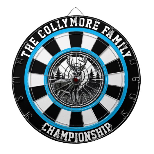 鹿と森のターゲットアート ダーツボード (正面)