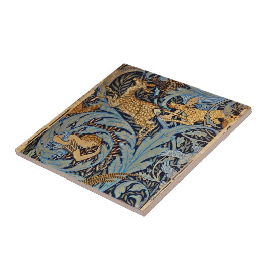 鹿と猟犬をつる植物» タイル (側面)