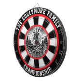 鹿と目標のアートワーク素朴 ダーツボード (正面右)