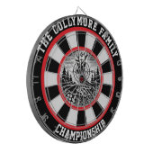 鹿と目標のアートワーク素朴 ダーツボード (正面左)