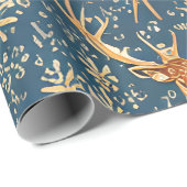 鹿と花 ラッピングペーパー (ロールコーナー)