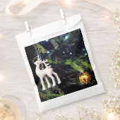 鹿と金ゴールド フェイバーバッグ (クリップ留めされた状態)