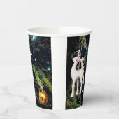 鹿と金ゴールド 紙コップ (左)