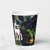 鹿と金ゴールド 紙コップ (正面)