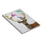 鹿と鳥ネストパステルシェード ノートブック (右側)