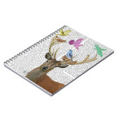 鹿と鳥ネストパステルシェード ノートブック (左側)