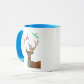 鹿と鳥ネストパステルシェード マグカップ (正面左)