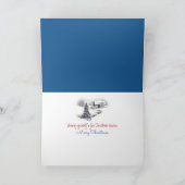 鹿に雪だるま シーズンカード (内部)