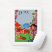 鹿のいる日本 マウスパッド (マウス)