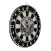 鹿のはっきりした標的となる森林アート ダーツボード (正面左)