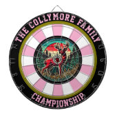 鹿のはっきりした標的の森の装飾 ダーツボード (正面)