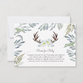 鹿のアントラーブックベビーカード 招待状