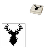 鹿のアートスタンプ ラバースタンプ (押印)