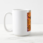 鹿のアート コーヒーマグカップ (左)