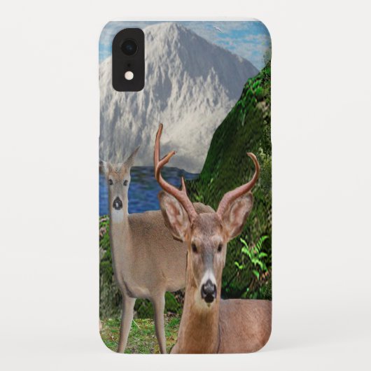 鹿のアート Case-Mate iPhoneケース (裏面)