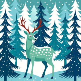 鹿のイラスト スマホケース iPhone 16 PROケース