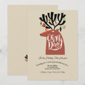 鹿のオードリー ホリデー カード (正面/裏面)