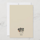 鹿のオードリー ホリデー カード (裏面)