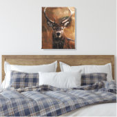 鹿のキャンバス印刷 キャンバスプリント (インサイチュ (寝室))