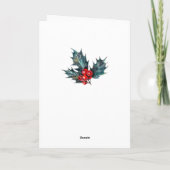 鹿のクリスマスのグリーティングカード シーズンカード (裏面)