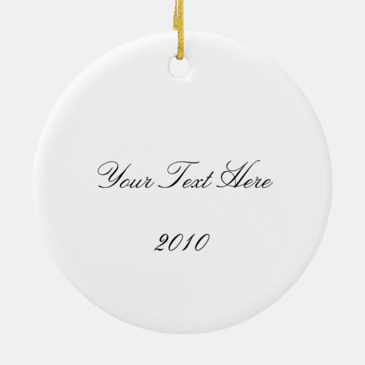 鹿のクリスマスの飾り付け セラミックオーナメント (裏面)