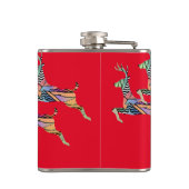 鹿のクリスマスを跳躍 フラスク (裏面)