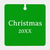 鹿のクリスマスオーナメント メタルオーナメント (裏面)