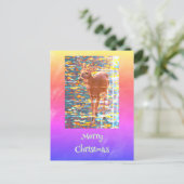 鹿のクリスマスポストカード ポストカード (スタンド正面)