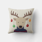 鹿のクリスマス クッション (裏面)