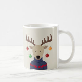 鹿のクリスマス コーヒーマグカップ