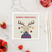 鹿のクリスマス スタンダードカクテルナプキン (インサイチュ)