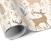 鹿のクリスマス ラッピングペーパー (ロールコーナー)
