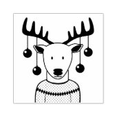 鹿のクリスマス ラバースタンプ (インプリント)