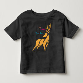 鹿のグラフィック - 田舎風の森スタイル トドラーTシャツ