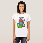 鹿のコーヒーカップ Tシャツ (正面フル)