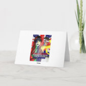 鹿のシルエット付き父の日のカード カード (裏面)