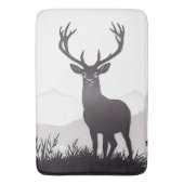 鹿のシルエット バスマット (正面縦)