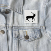 鹿のシルエット 缶バッジ (インサイチュ)