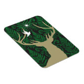 鹿のシルエット、鳩のシルエット、星の影 マグネット (右側)