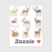鹿のシール シール (シート)