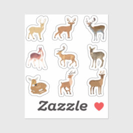 鹿のシール シール