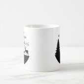 鹿のシ信じーンコーヒーマグ付き我々の家 コーヒーマグカップ (中央)